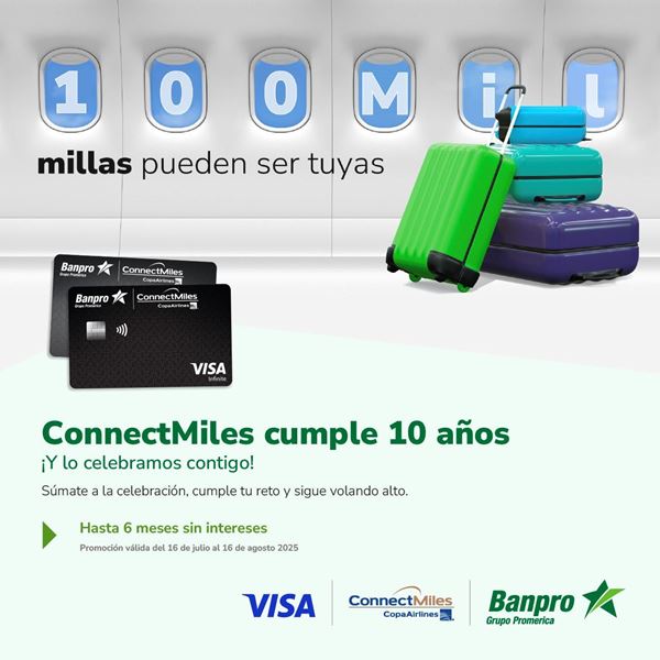 Foto de CELEBRA EL 10° ANIVERSARIO DE CONNECTMILES Y GANA 100,000 MILLAS