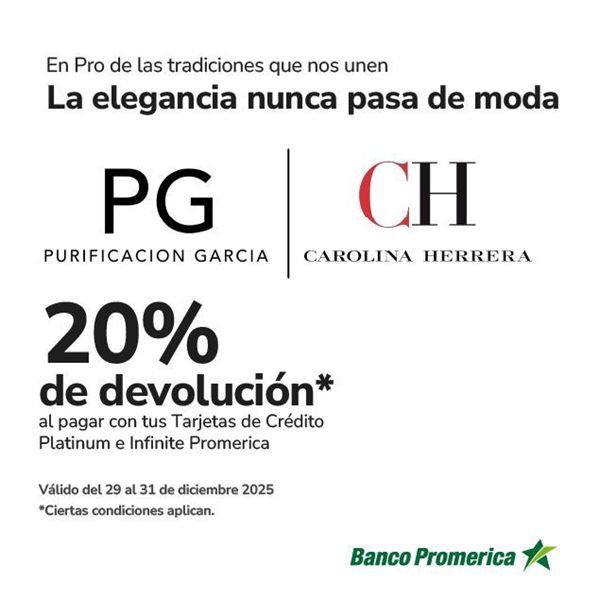 Foto de Carolina Herrera/Purificacion Garcia